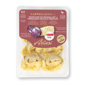 Cappellacci con "radicchio di Chioggia IGP" e formaggio Crucolo trentino