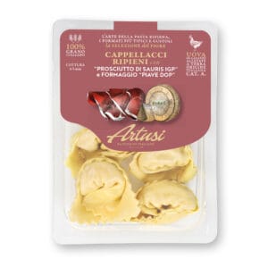 Cappellacci con "Prosciutto di Sauris IGP" e formaggio "Piave DOP"