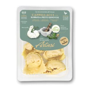 Cappellacci con burrata e Pesto genovese