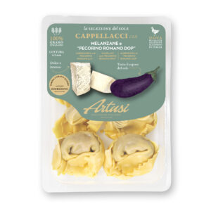Cappellacci con melanzane e "Pecorino romano DOP"