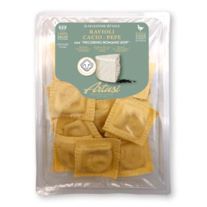 Ravioli cacio e pepe con Pecorino Romano DOP